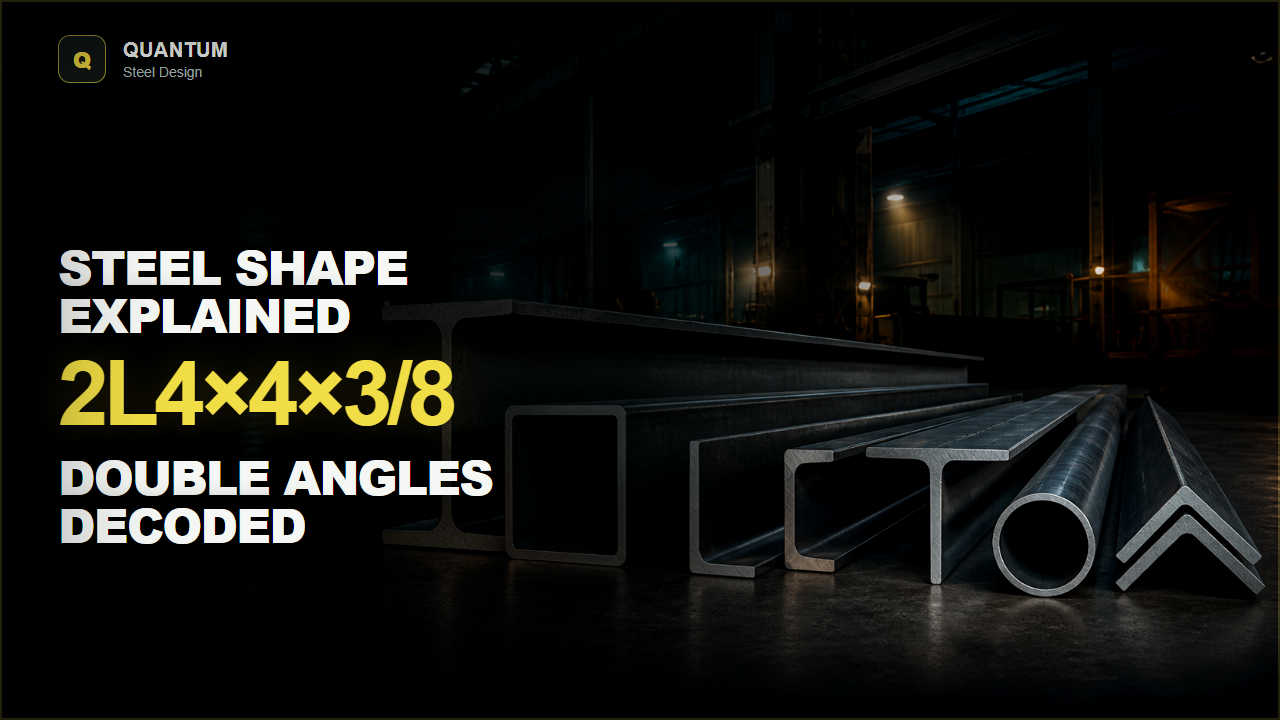 What Does 2L4x4x3/8 Mean? Double Angles Explained video thumbnail