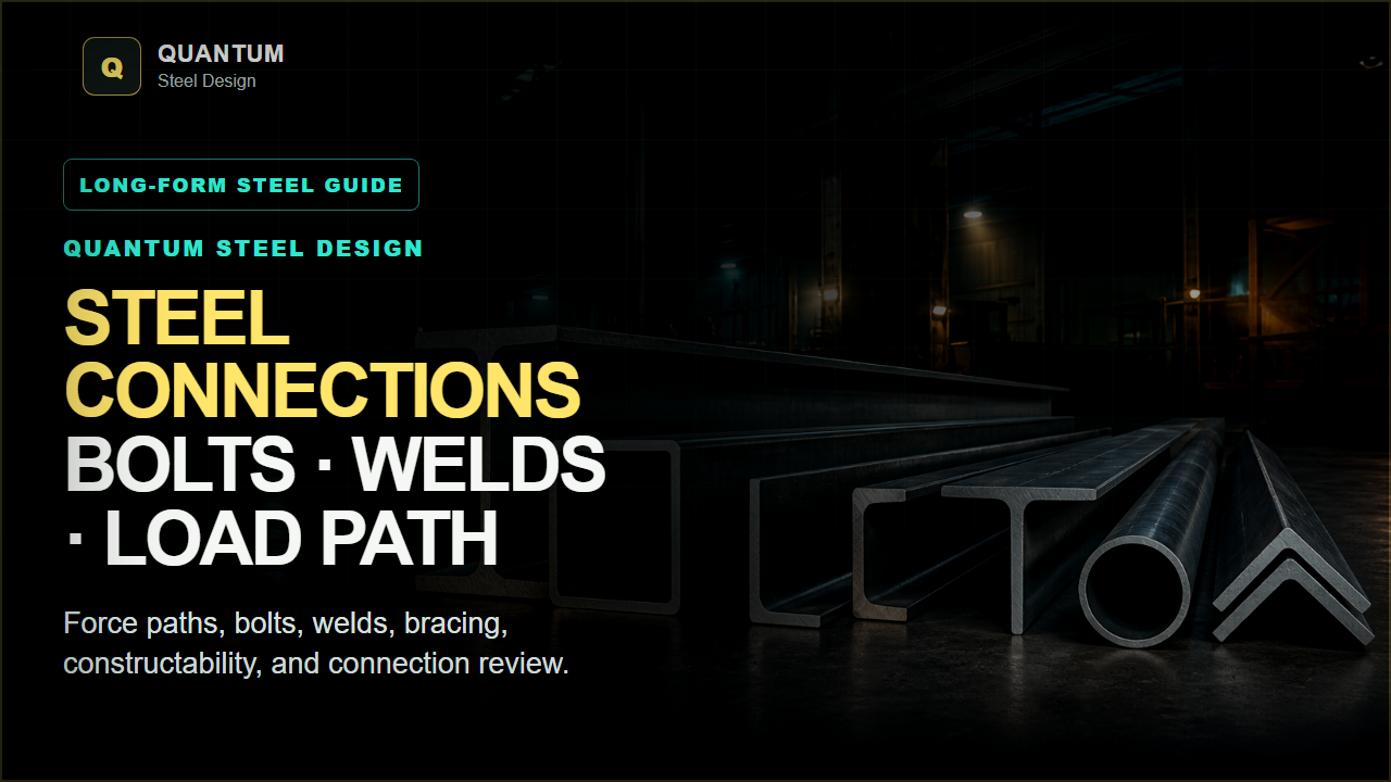 Structural Steel Connections Explained: Bolts, Welds, Shear, Moment, and Bracing video thumbnail