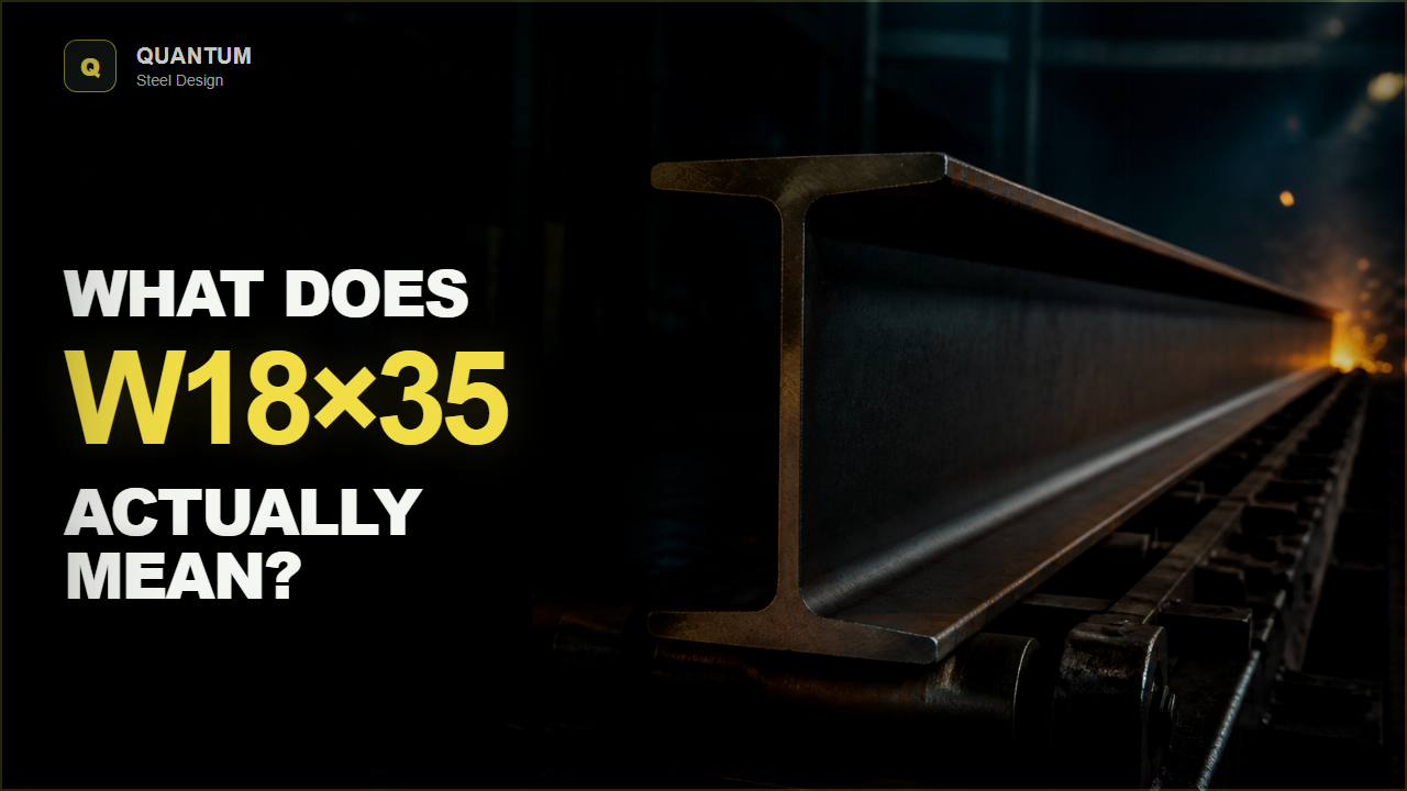 What Does W18x35 Mean? Steel Beam Size Explained in 60 Seconds video thumbnail